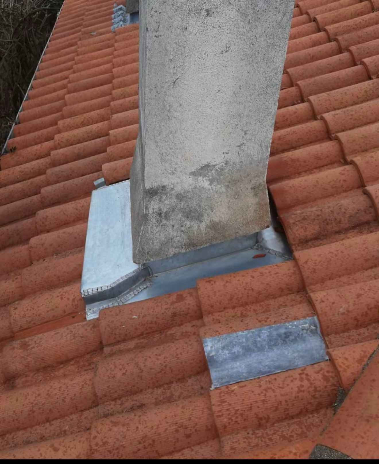 Toiture 2 pans en construction